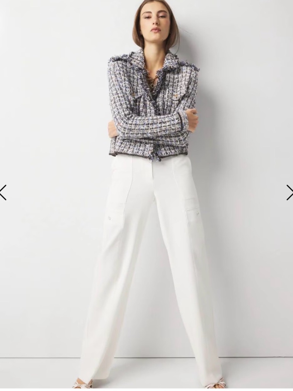 WHBM Tweed Sweater Jacket (mix29)